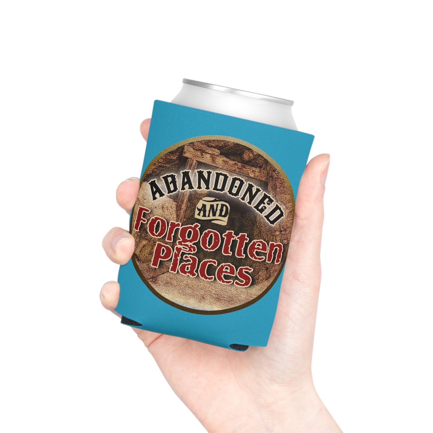 A&FP Logo Can Cooler (Turquoise)